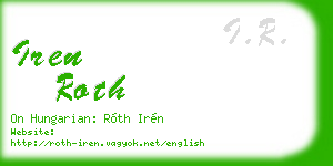 iren roth business card